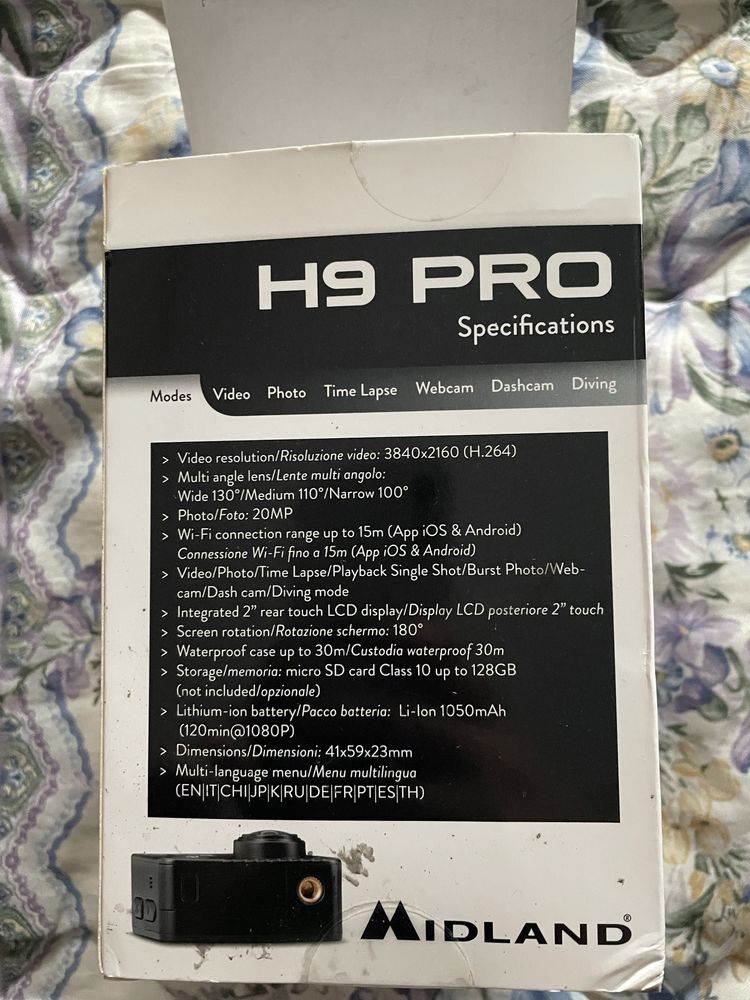 Action Cam MIDLAND H9 Pro