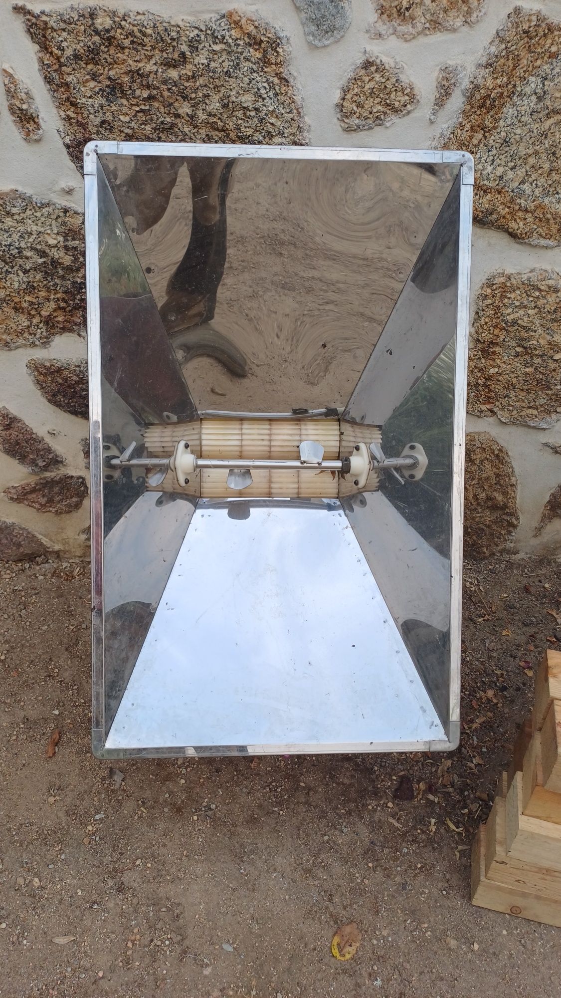 Esmagador de inox e cincho 90x90