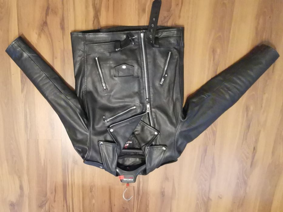 Kurtka skórzana ramoneska, motor i rock and roll. Jak nowa