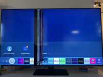 Telewizor 55 cali 55” samsung QE55Q80T uszkodozna matryca