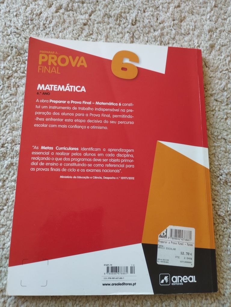 Livro de exercícios matemática - 6 ano