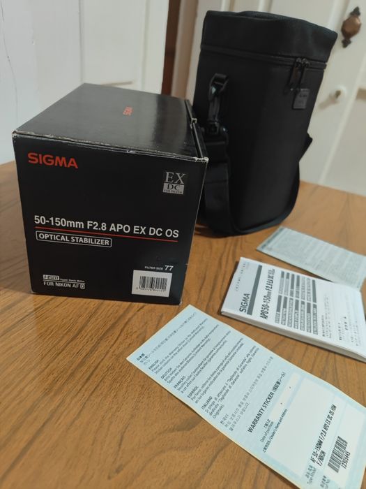 Sigma 50-150mm 1:2.8 OS APO DC HSM EX OS Optical Stabilizer for Nikon