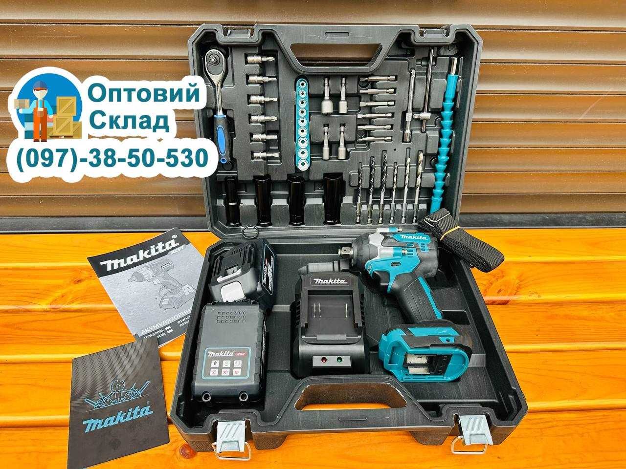Гайковерт Makita DTW500XGT Ударний Акумуляторний З набором Інструменту