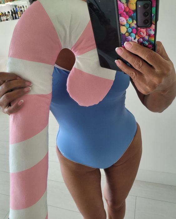 Poduszka świąteczna  aska lizak paski nowa cukierkowa