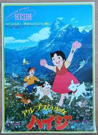 Heidi: A Menina Dos Alpes POSTER 1979 ORIGINAL Japones do filme anime