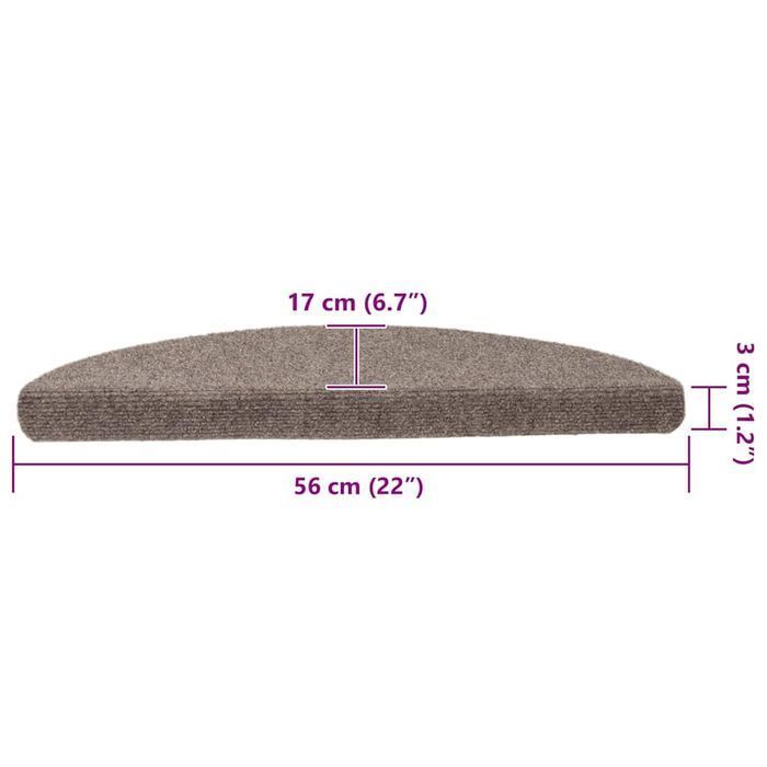 Vidaxl Samoprzylepne Nakładki Na Schody, 10 Szt., Beżowe , 56X17X3 Cm