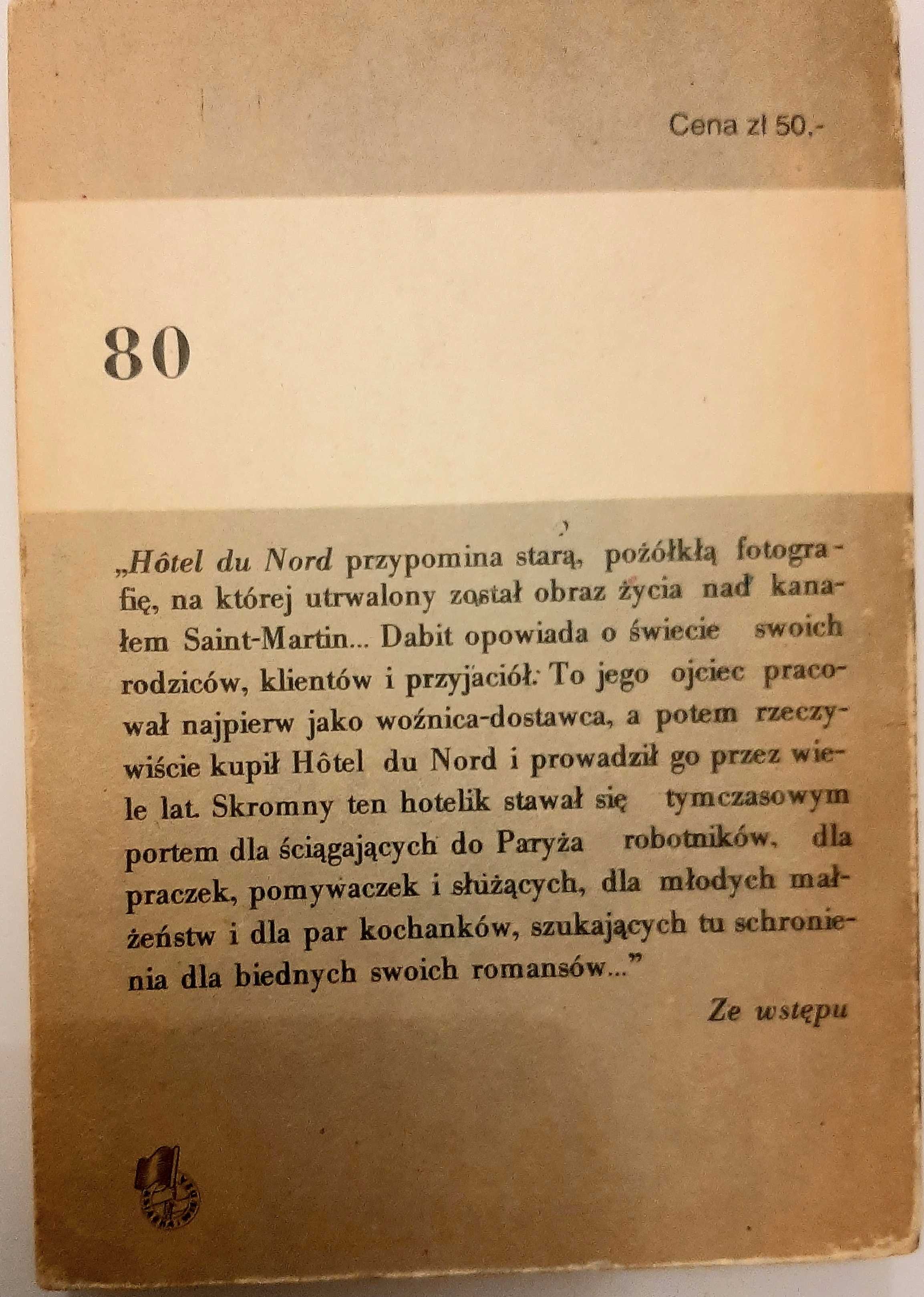 Eugene Dabit, Hotel du Nord