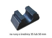 Uchwyt rury trzymacz d 35 pod plandekę  trójkąt przyczepa  bus