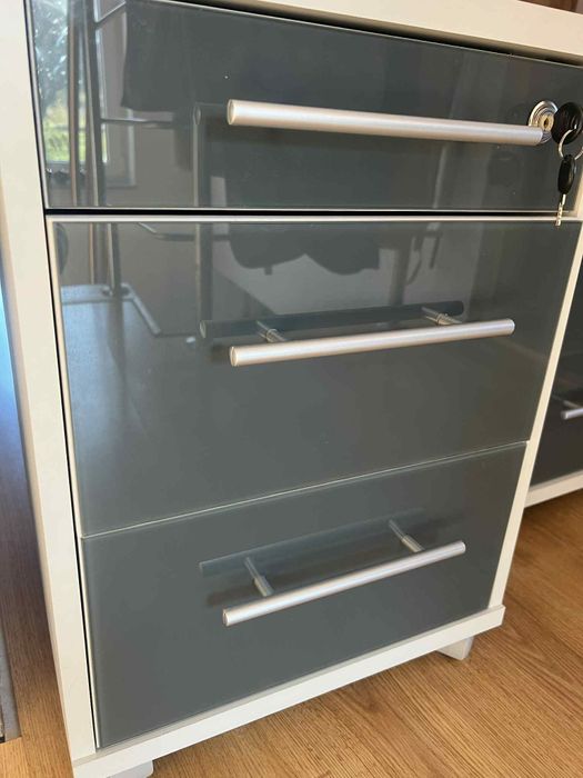 Komoda pod biurko, szafka nocna, meble Black Red White