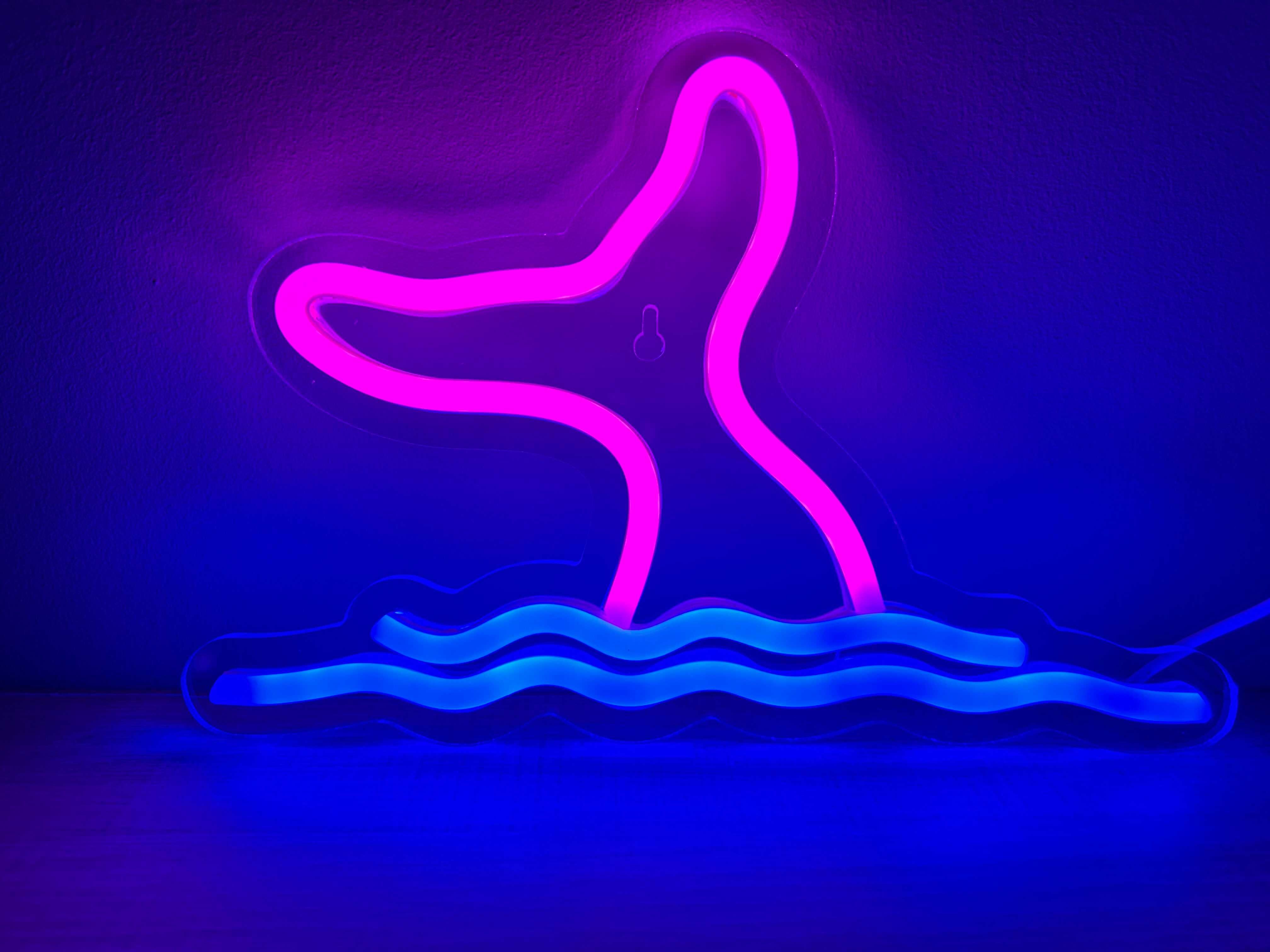 Neon Led Delfin Woda