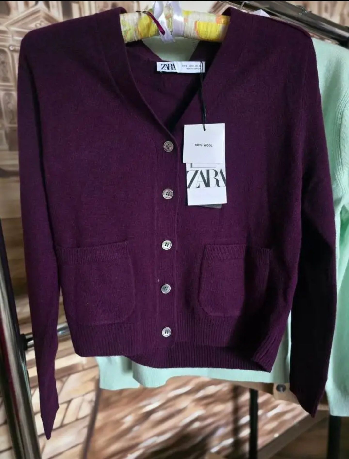 Кардиган ZARA 100% вовна