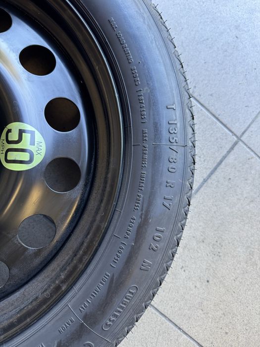 Koło zapasowe dojazdówka 5x120 r17 BMW 5 e60/61 X3 e83 zestaw