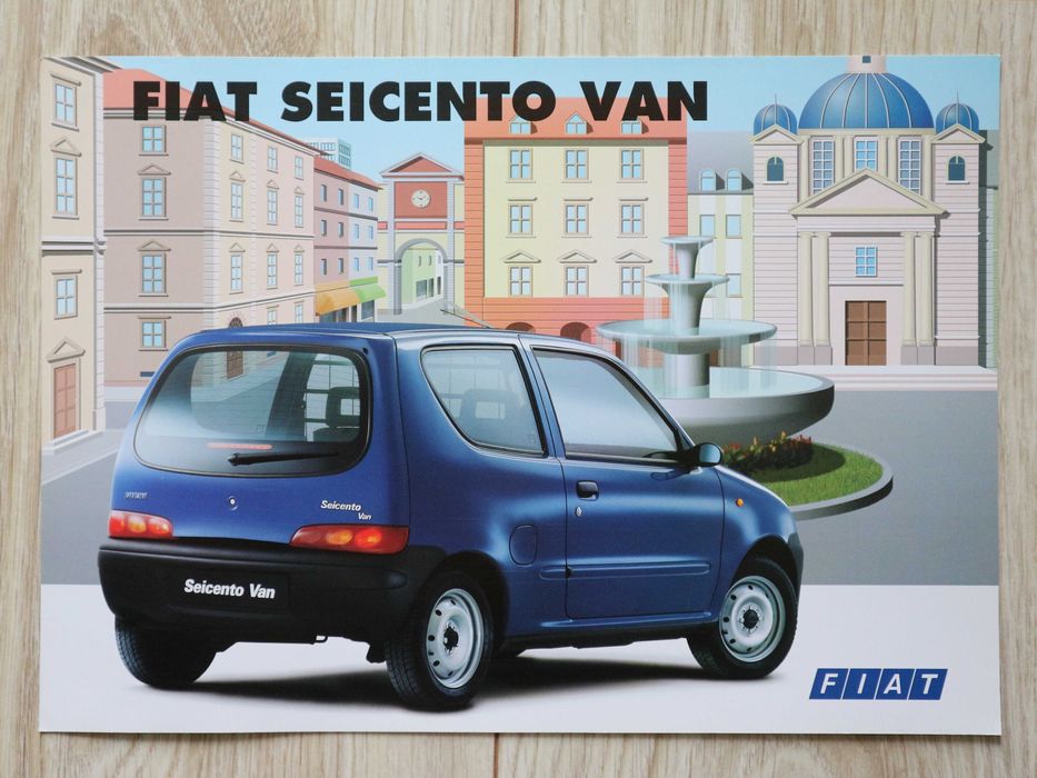 Fiat Seicento Van - prospekt folder katalog