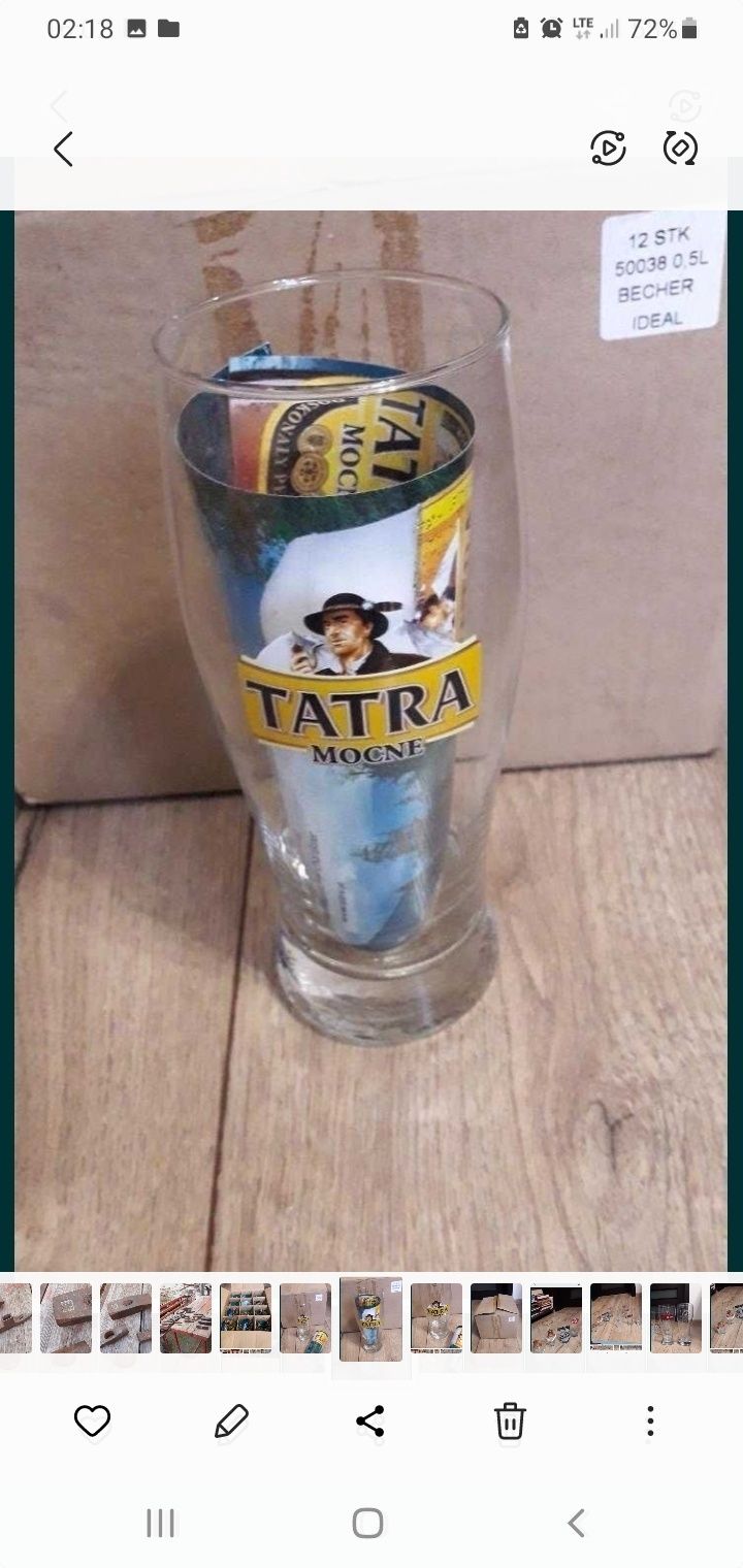 Szklanki Tatra nowe orginalne 2  pudełka i inne używane z prl