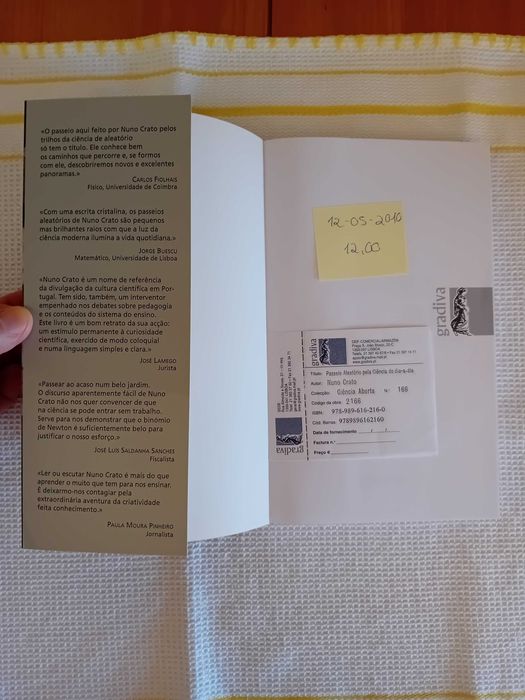 Livros de Nuno Crato novos