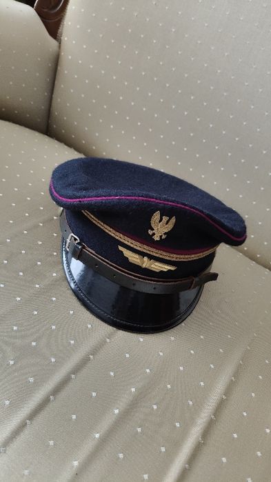 Czapka kolejarza PKP PRL super stan