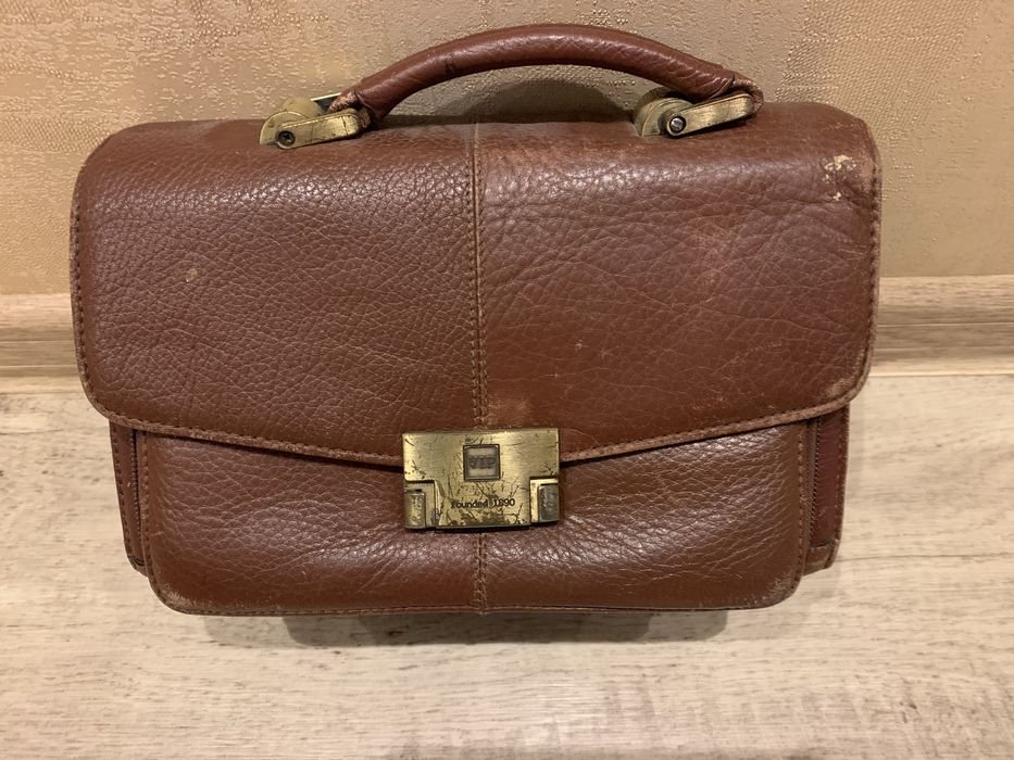 Барсетка натуральна кожа