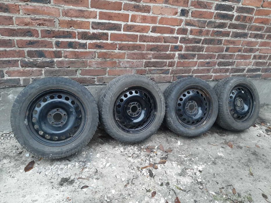 4 x Koła 205/55 R16 opony zimowe Felgi oryginał GM 5x110 Vectra C ET41