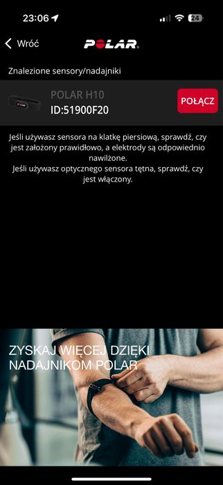 Czujnik tętna POLAR H10 M-XXL Bluetooth