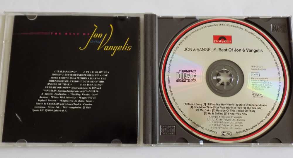 Best of Jon and Vangelis - płyta CD