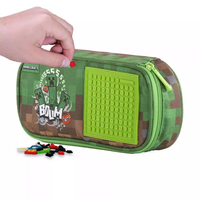 Piórnik Szkolny na suwak MINECRAFT. Pixie Crew. Nowy Produkt