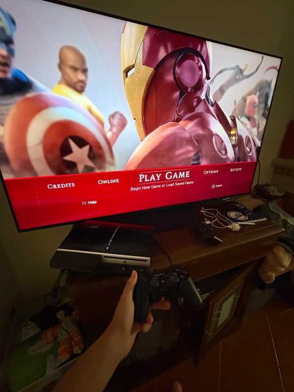 PlayStation 3 + comandos + cabos