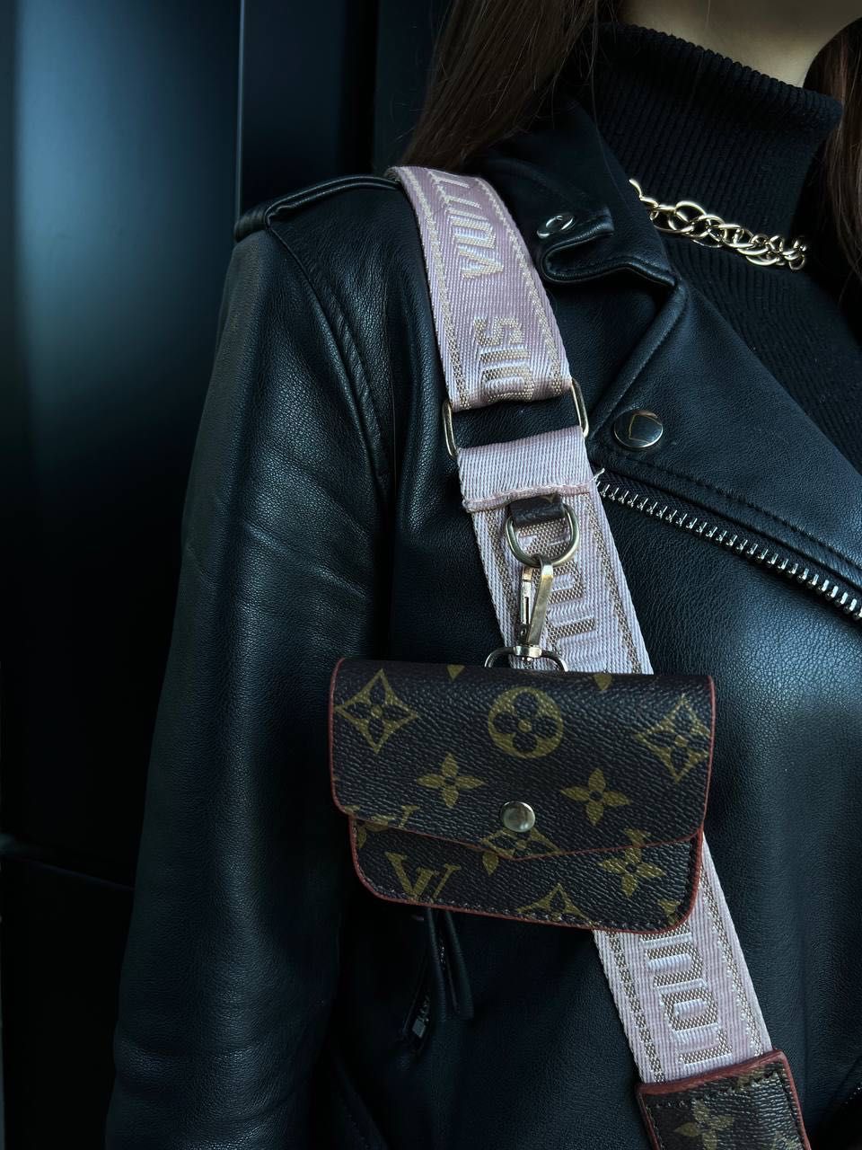 LV Felicie Monogram Brown Damska torebka , nerka torba na pasku