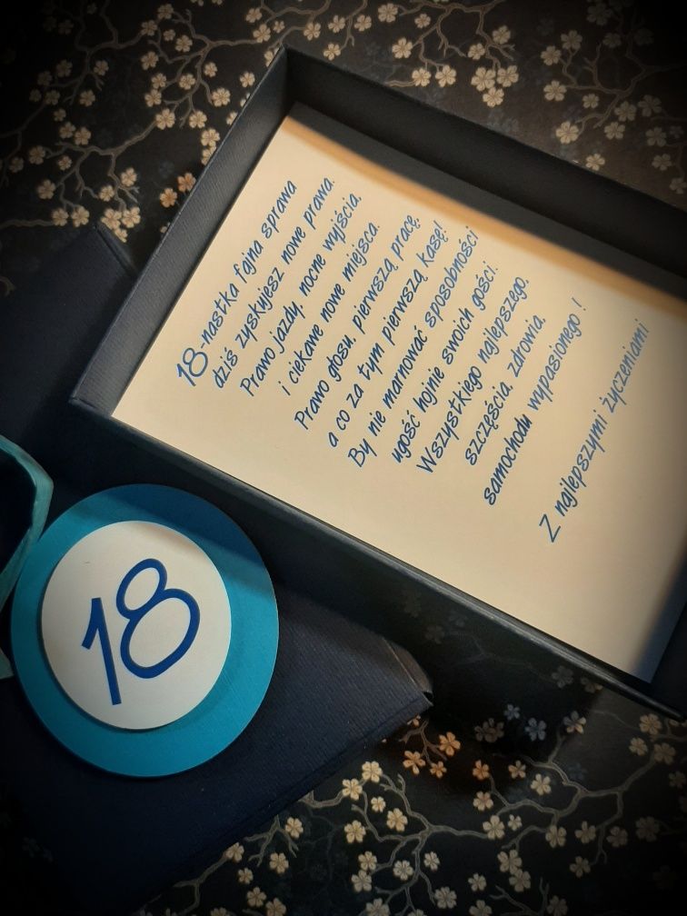 Kartka - Pudełko, urodziny, imieniny, jubileusz  personalizowana