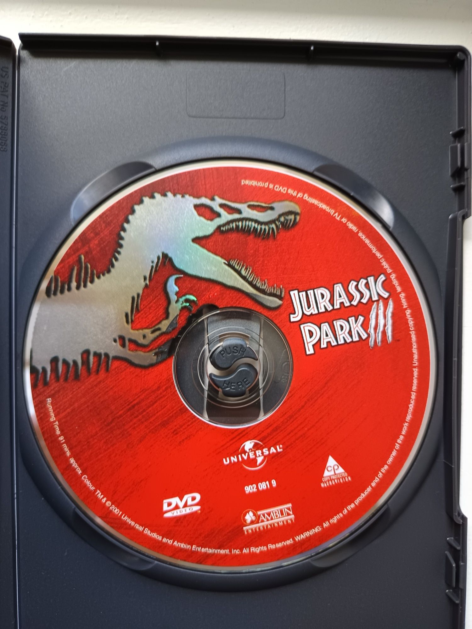 DVD jurássic Park 3