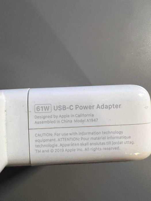 Zasilacz Apple 61W USB-C Power Adapter (Model A1947)