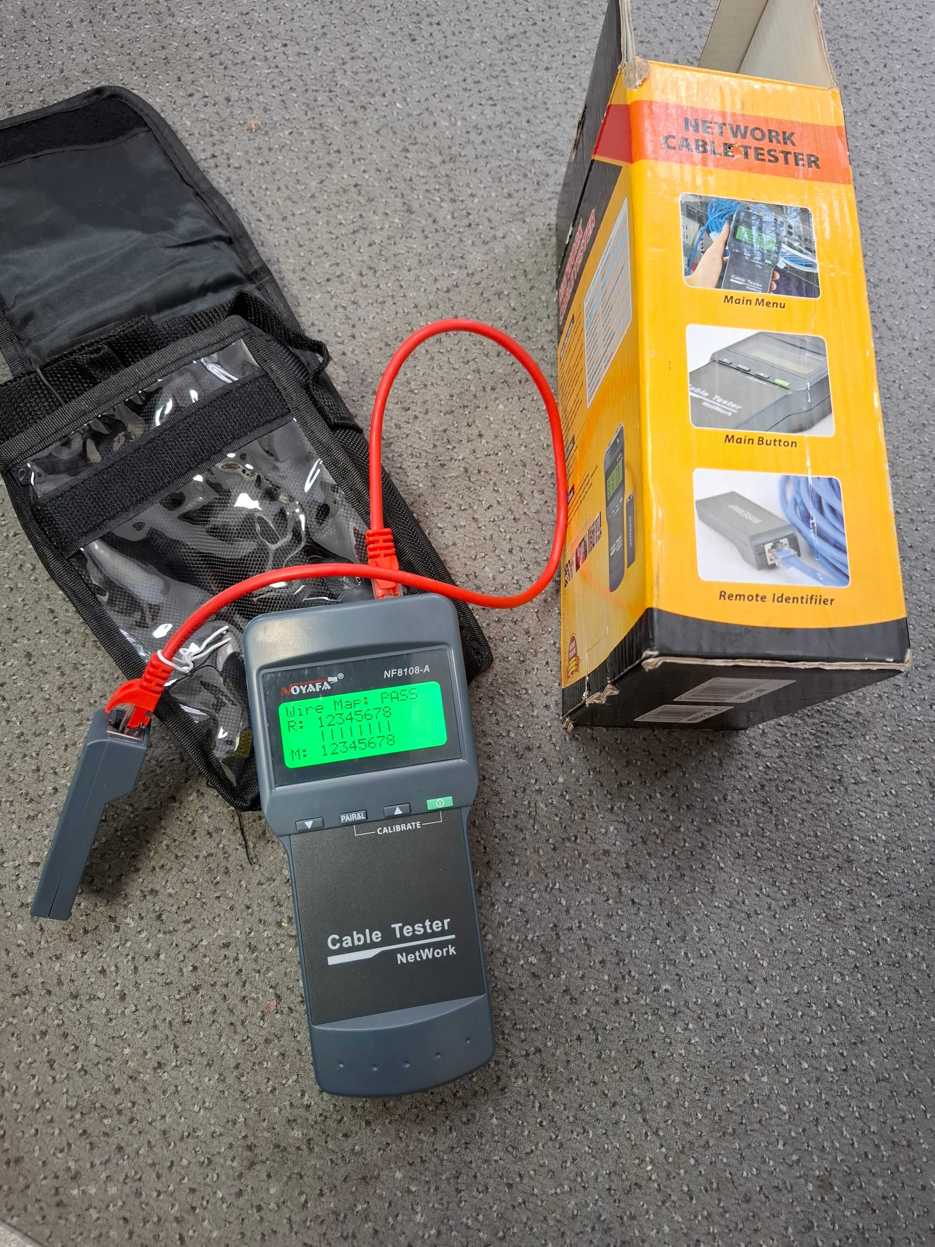 Tester okablowania sieci LAN RJ45 LCD terminal NF-8108-A