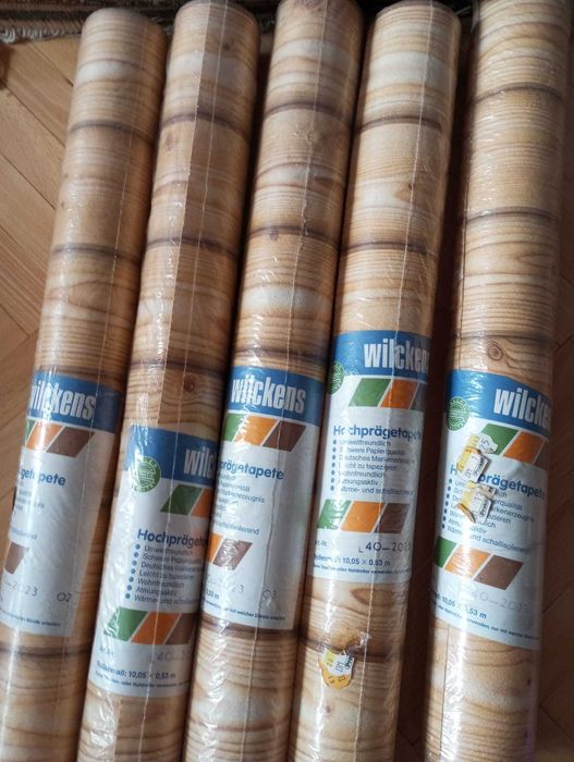 Tapety wzór deski PRL 5 rolek nowe