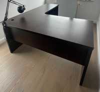 Solidne, duże biurko w kształcie litery L