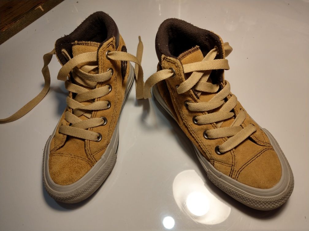Trampki Converse piaskowy zamsz 28,5 17,5cm