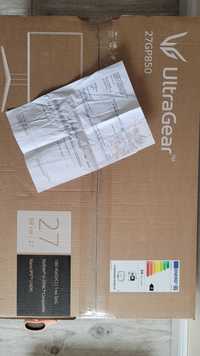LG UltraGear 27' 165Hz NanoIPS 2560x1440 (WQHD) Gwarancja, jak nowy