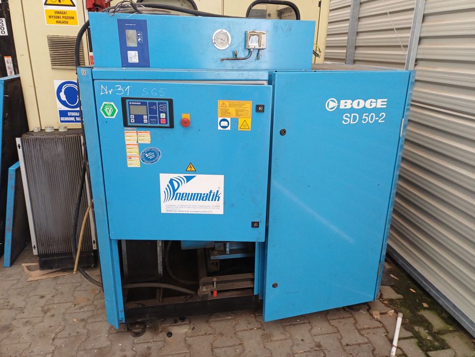 Boge sd 50-2 kompresor sprezarka srubowa  osuszacz 37 kw 6.5 m3
