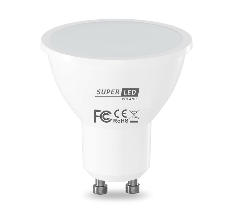 10x Żarówka LED GU10 6W = 60W 570 lm CCD More Lumens SuperLED
