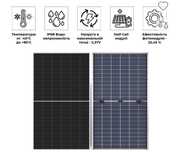 Солнечные панели двусторонние  LP Longi Solar Half-Cell 580W УСТАНОВКА