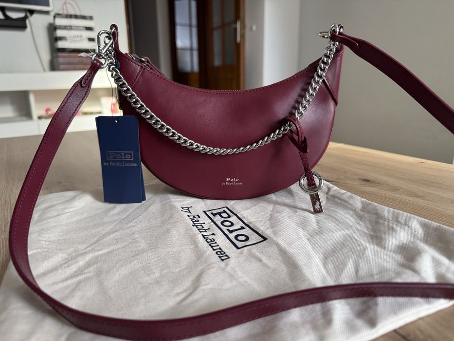 Torebka skórzana Ralph Lauren