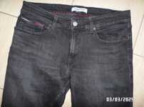 firmowe spodnie męski jeans-TOMMY HILFIGER-34/34-elastyczne