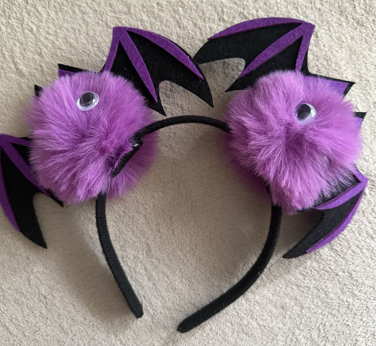 opaska nietoperze, haloween, karnawał