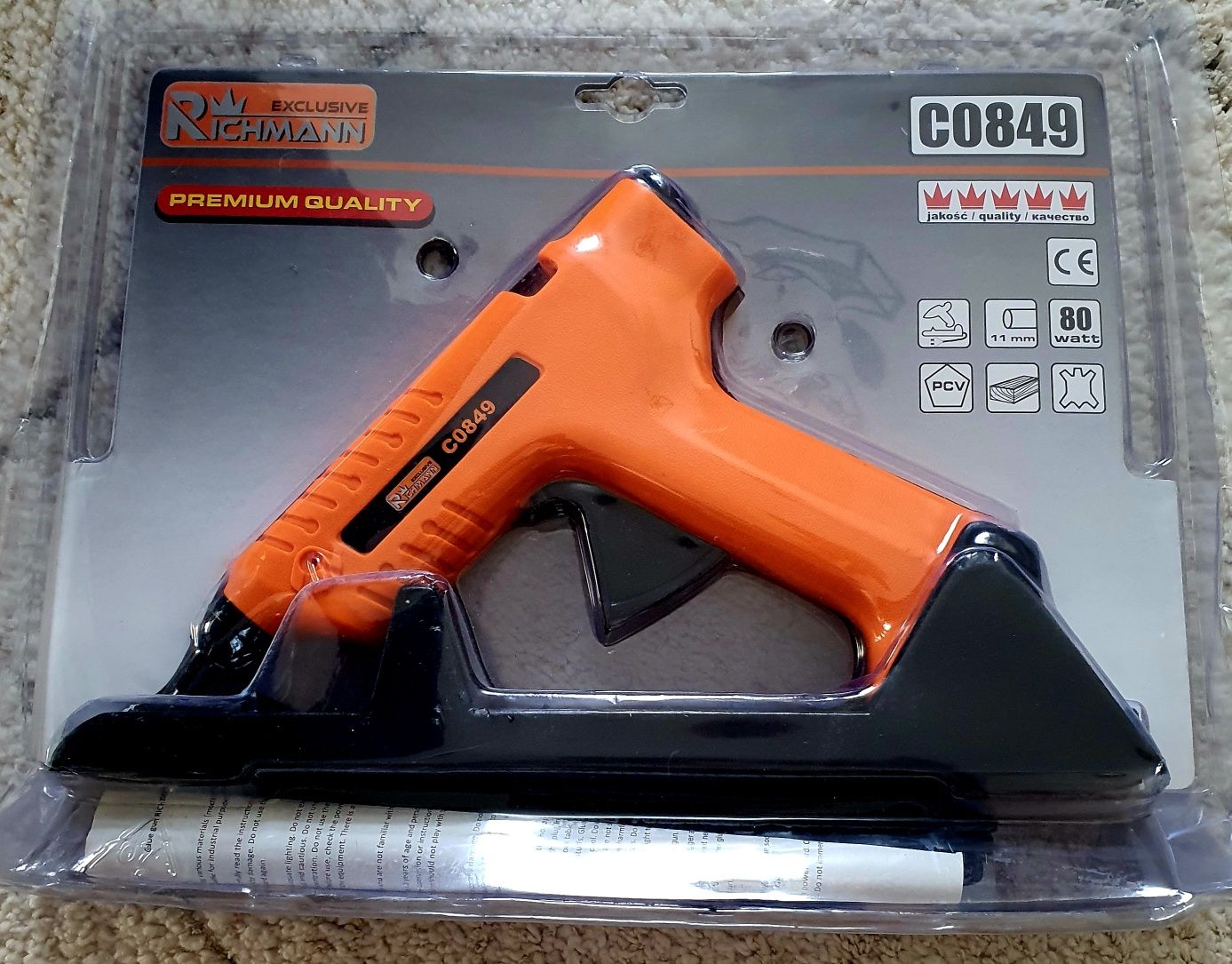 Pistolet do kleju na gorąco 11mm 80W bezprzewodowy