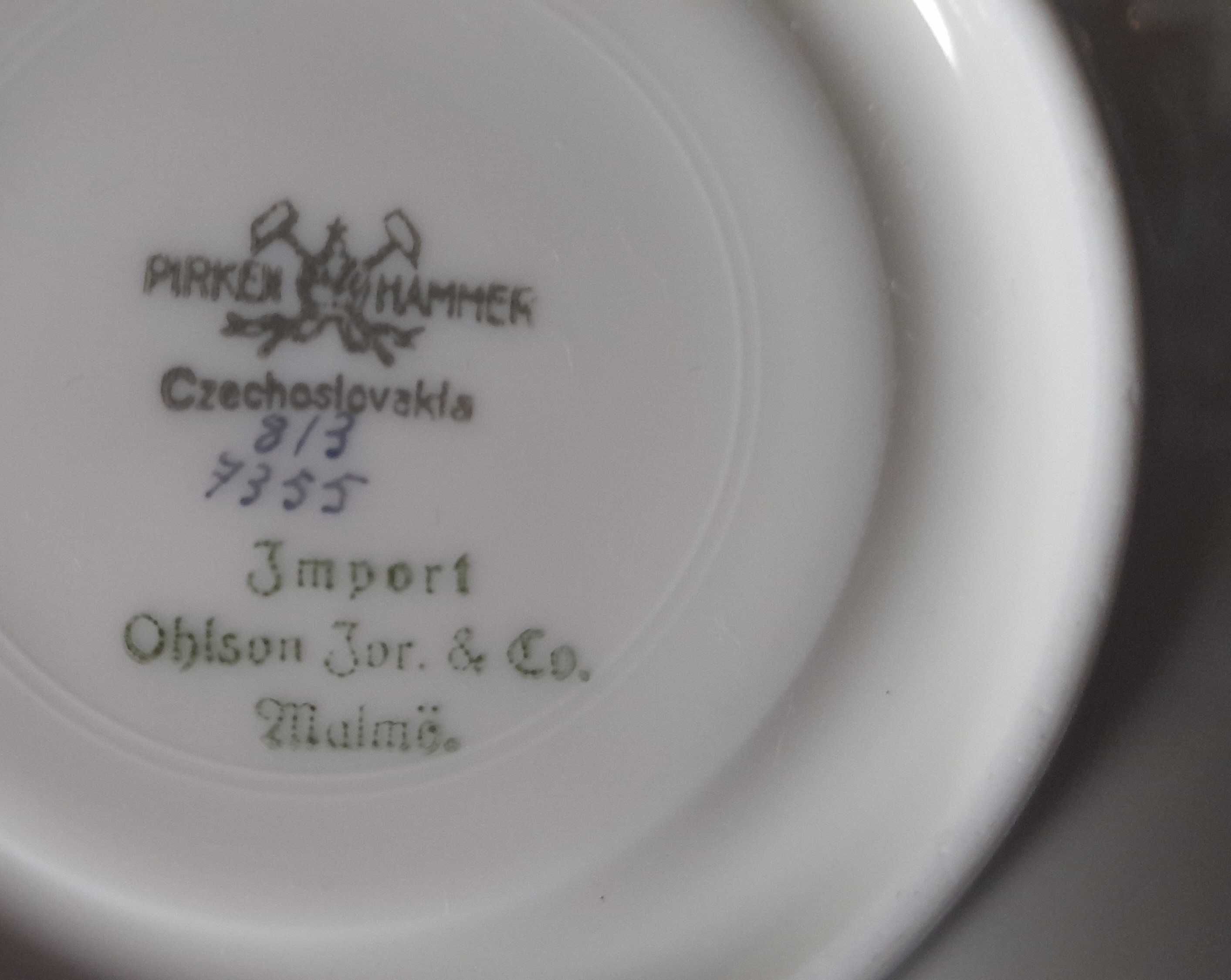 Vintage Trio, dla 2 os Porcelana Czechoslovakia