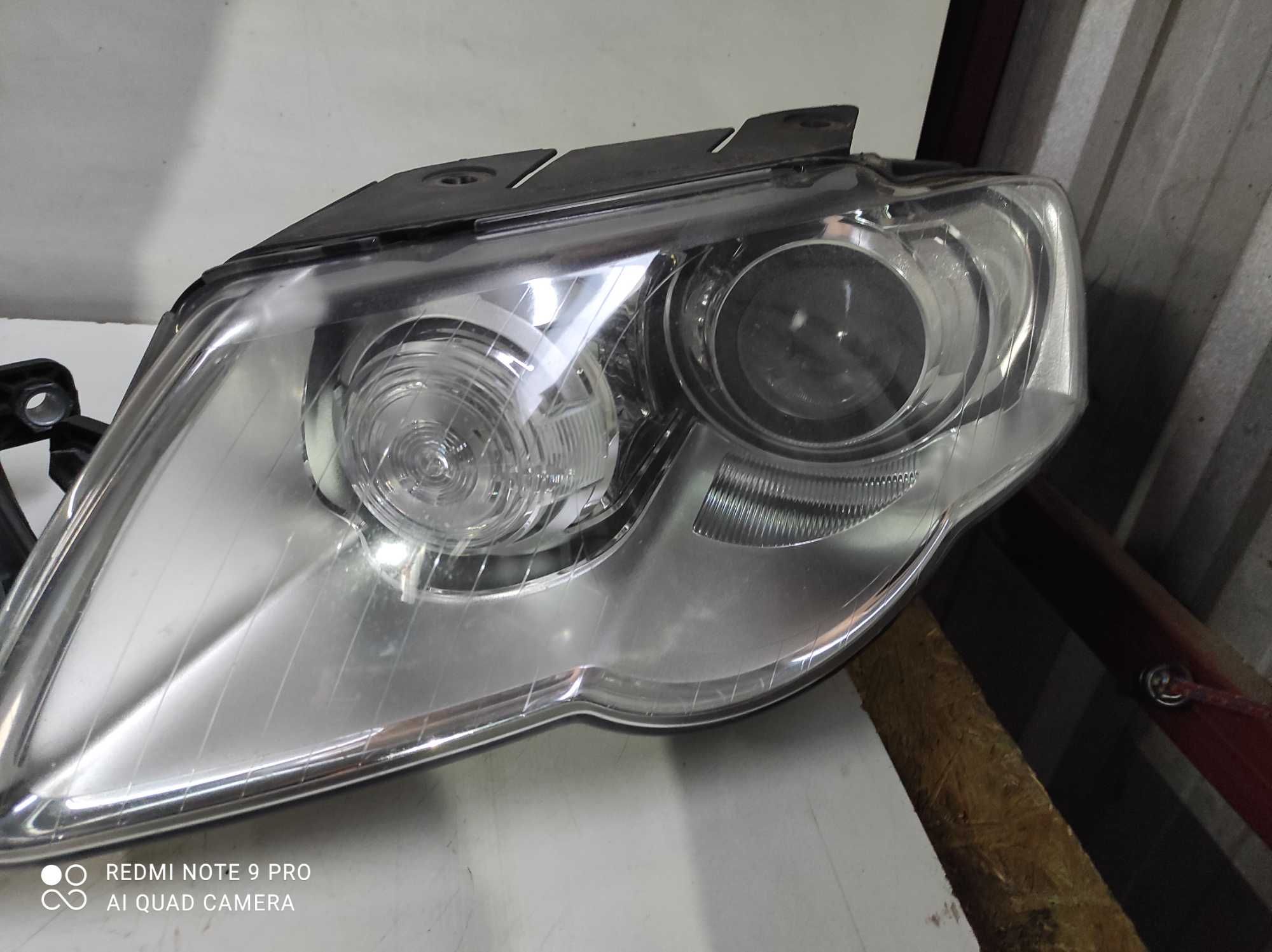VW Passat b6 lampy prawa Bi Xenon skrętny Europa oryginał kpl