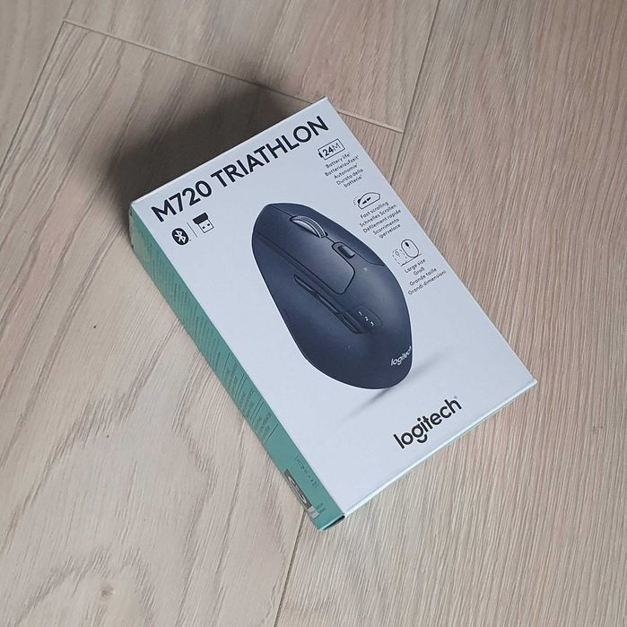 Mysz Logitech M720 Triathlon Bezprzewodowa/Bluetooth Czarna (Nowa)