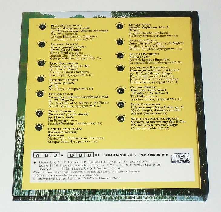 NOWA Płyta CD z muzyką klasyczną. Pogoda ducha. Z opracowaniem.