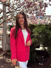 Пиджак розовый, размер 44-46