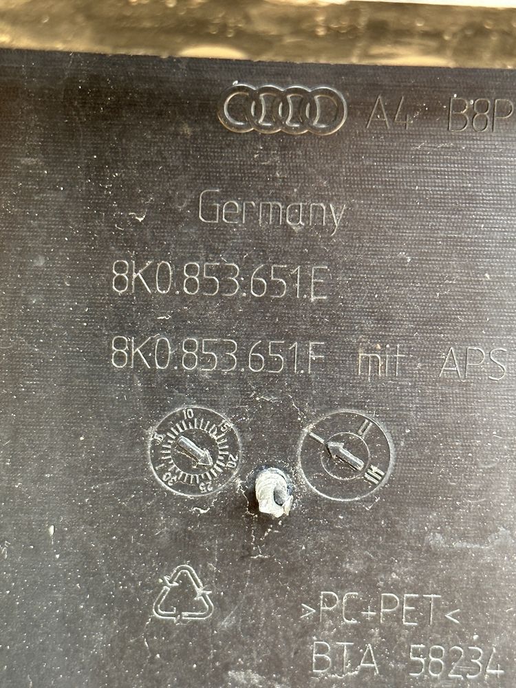 AUDI A4 S4 B8 LIFT SLINE PDC Grill atrapa zderzaka przód czujniki pdc