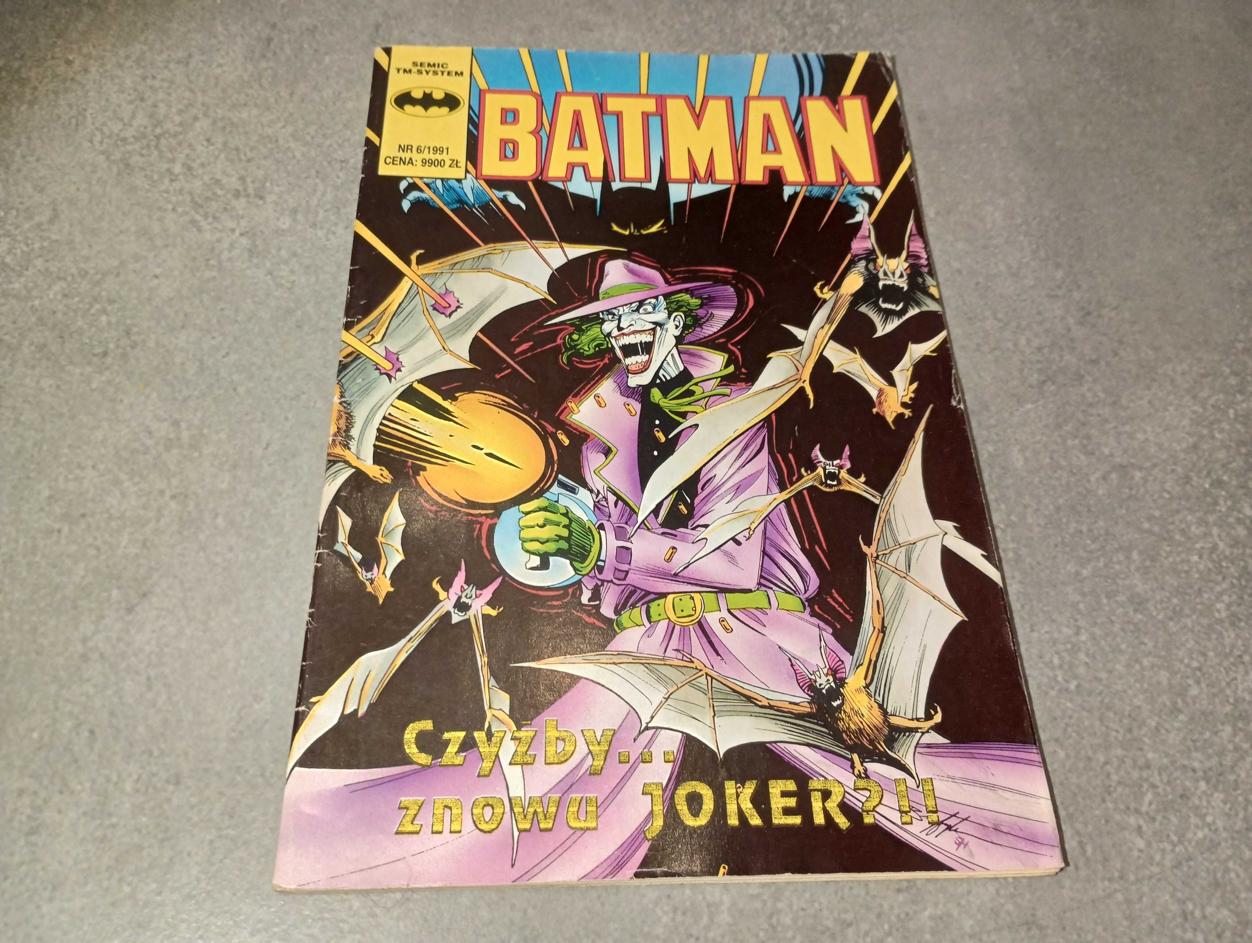 Batman nr 6/1991 rok wyd. Tm-Semic "Czyżby znowu Joker?" Komiks PRL