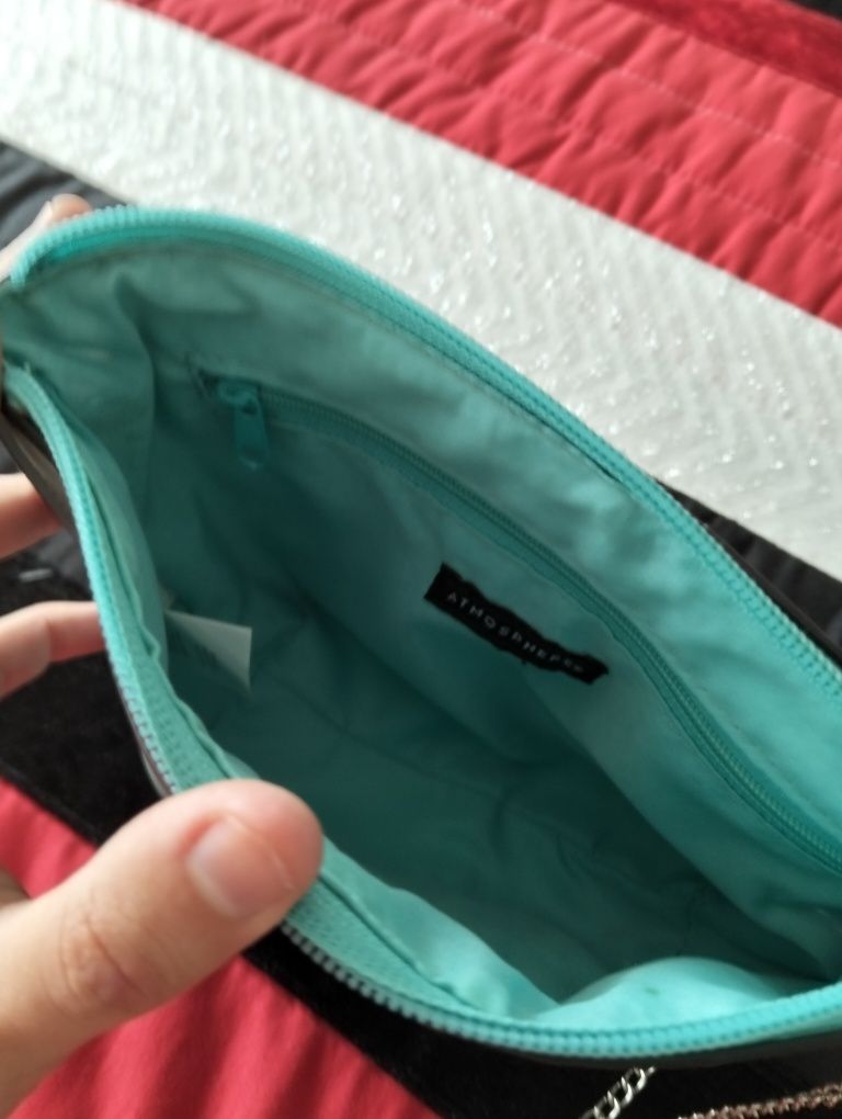 Bolsa de ombro verde marinho